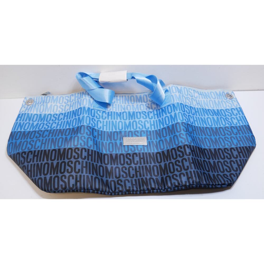 New Large Moschino Fragrances Set Blue Weekend Travel Gym Tote Cosmetics Pouch - Picture 2 of 15